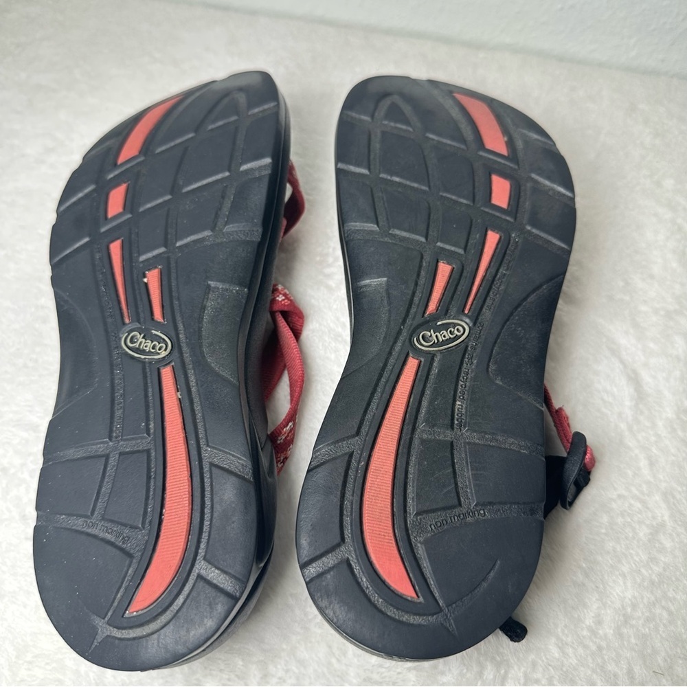 Chaco Arch Support Women's Sandals in Pink Adjustable Straps in Black Sole W9 - Picture 9 of 15
